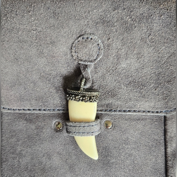 NWT, Raj, Gray Suede Belt Bag - Picture 2 of 7